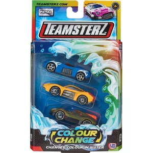 Metāla rotaļu automašīnu komplekts HTI Teamsterz Colour Change — 3 gab., krāsu maiņa