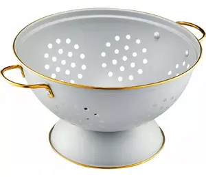 Colander VERGIONIC DURSZLAK 61023 (grey) - kitchen strainer, plastic, compact size