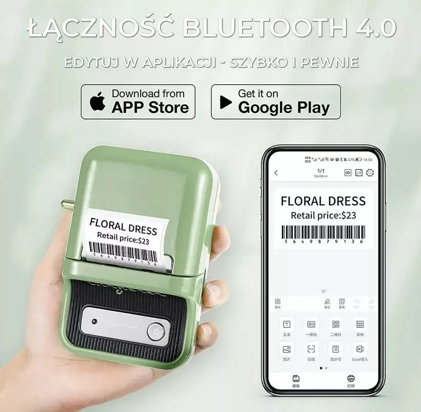Принтер этикеток NIIMBOT B21S Green Photo 4