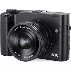 Digital camera Xrec Vlog 5K 64MP BLS-205X with Wi‑Fi, 3x optical zoom, anti-shake
