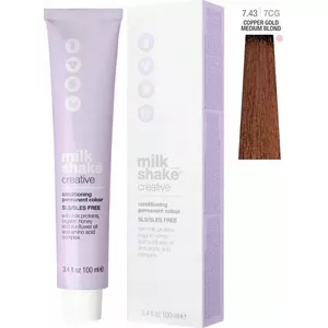 Hair Color Milk Shake Creative by Milk Shake — 100 ml, shade 7,43 / 7CG (Medium Copper Golden Blonde)