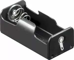 Goobay 12453 Battery Holder for 1x C Baby Battery, Plastic, Black
