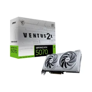 MSI videokarte GeForce RTX 5070 12 GB GDDR7, PCIe 5.0, 192 bit, 2325 MHz, 3xDP 2.1b + 1xHDMI 2.1b, 2 ventilatori, 650 W barošanai