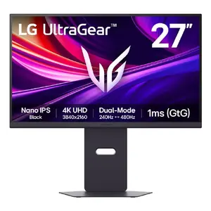 Монитор LG 27G850A-B 27" 4K Ultra HD (3840x2160) Nano IPS, 240 Гц, 1 мс, HDR10, DisplayPort 2.1, HDMI 2.1, FreeSync Premium Pro, G‑SYNC Compatible