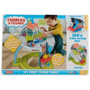 Dzelzceļa rotaļu galds Fisher‑Price HXP49 ar Thomas & Friends tēmu, elektroniska vilcienu spēle