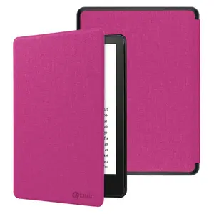 Protective case for Amazon Kindle Paperwhite 2024 by c-tech, soft material, raspberry color