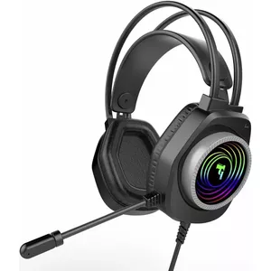 Vadu spēļu austiņas SWISSTEN Gunner RGB 59107200 ar trokšņu slāpēšanu
