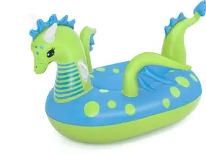 Inflatable raft Bestway Dragon 134 x 142 cm – children's pool float, dragon-shaped design