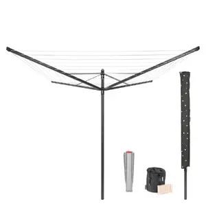 Rotary clothes drying rack Brabantia Lift-O-Matic 290503 outdoor umbrella dryer