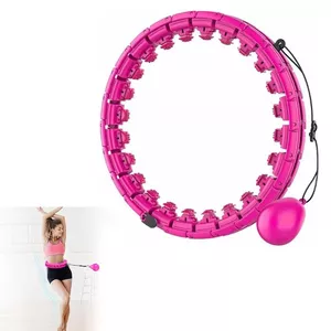 Hula hoop Riff M2 Smart with removable knots and flexible axles, Pink