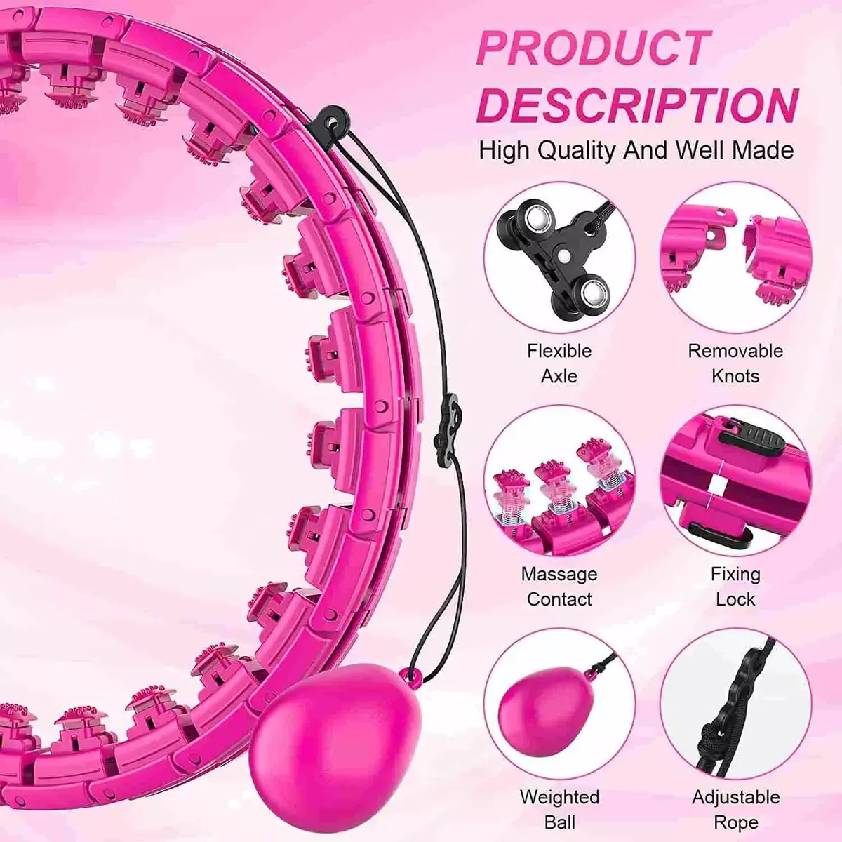 Hula hoop Riff M2 Smart — removable knots, flexible axles Photo 3