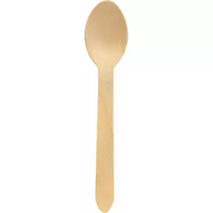 Huhtamaki Wooden Spoon 16 cm, 100 pieces