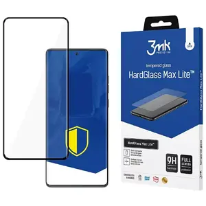 Закалённое защитное стекло 3MK для Motorola Moto G85 — HardGlass Max Lite (чёрное)