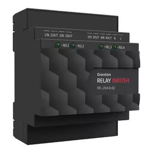 Relay Output Module Grenton 38467 — 4-channel DIN-rail mounting for building automation