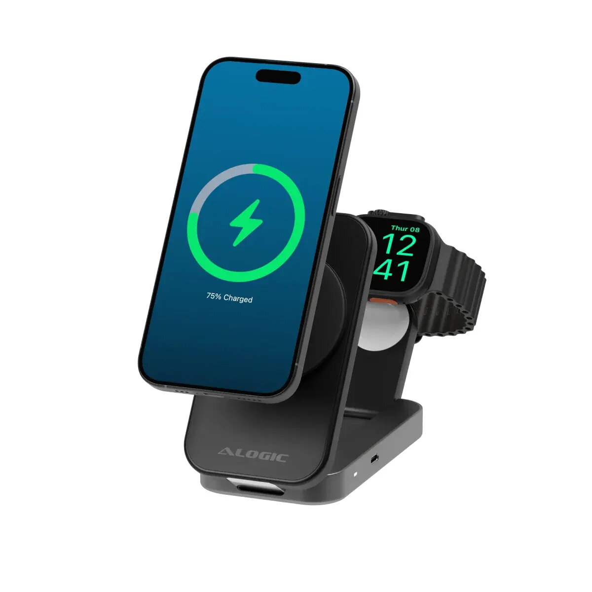 ALOGIC Flip 2-in-1 Qi2 Fast Wireless