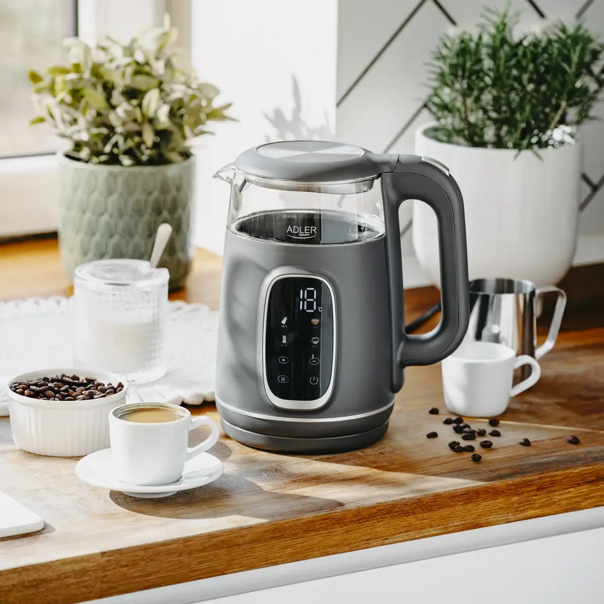 Elektriskā tējkanna Adler AD 1305 G — 1,7 L, 2200 W Photo 10