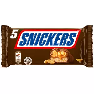 Chocolate bar Snickers 5-pack, multipack of 5 bars (MPN 450-27086)