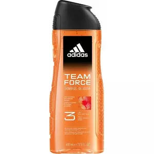 ADIDAS Team Force 3-в-1 Гель для душа 400 мл — для тела, лица и волос
