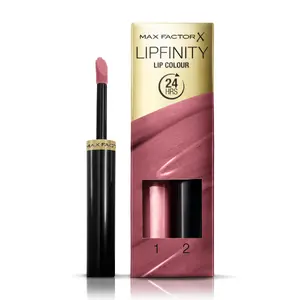 Liquid long-wear lip colour Max Factor Lipfinity 020 Angelic — pink, 2.3 ml (1.9 g), 2-piece set