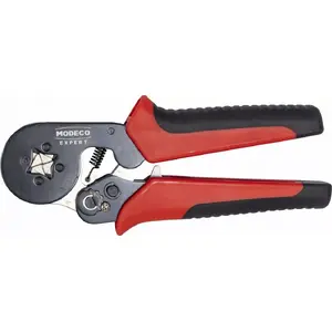 MODECO MN-20-184 Crimping Pliers for Wire Ferrules 0.25-6mm2 175mm CrMo Steel