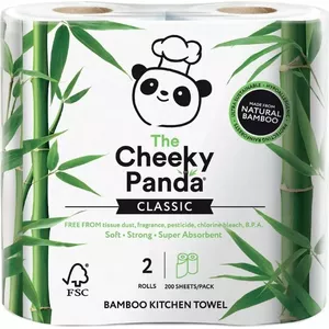 Paper kitchen towel Cheeky Panda CHP00042, 2 rolls, bamboo-fiber disposable towels