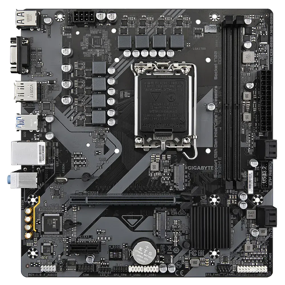 Материнская плата GIGABYTE B760M E, B760 Photo 2
