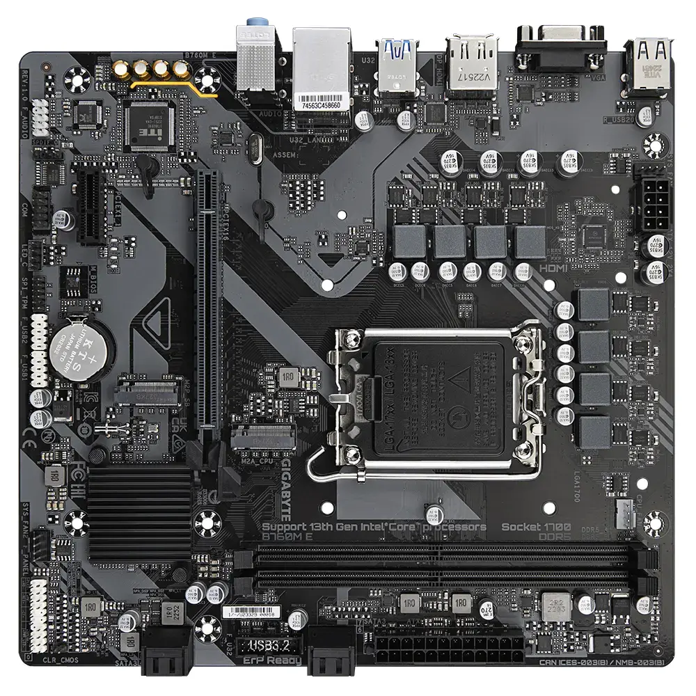 Материнская плата GIGABYTE B760M E, B760 Photo 4