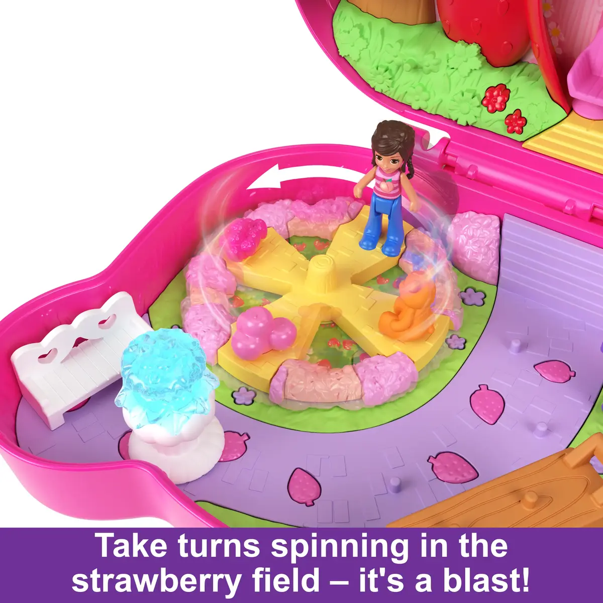 Lelle spēļu komplekts Mattel Polly Pocket STRAW-BEARY PATCH Photo 5