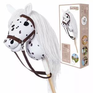 Mīksta plīša jātnieka zirgs Tootiny HOPPIHORSE A3 Leopards – bērnu rotaļlieta izjādēm