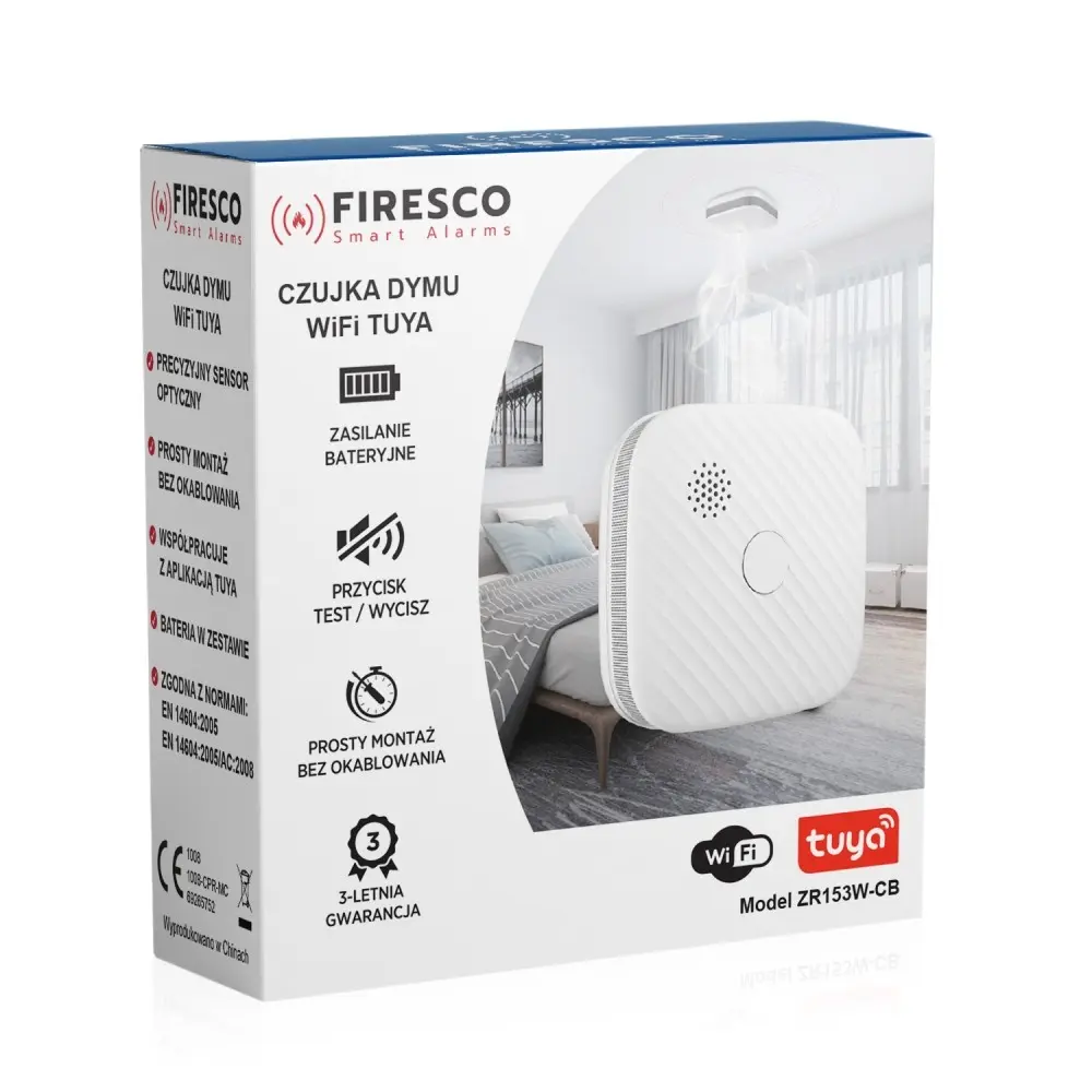 FIRESCO ZR153SW CB Smart WiFi Smoke Detector Photo 5