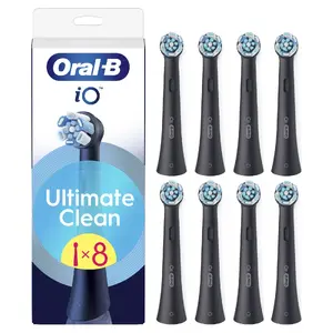 Toothbrush heads BRAUN Oral-B iO UltimateClean 8 heads for adults, black