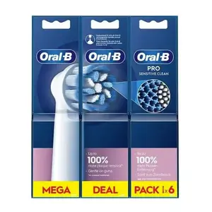 Oral-B Pro Sensitive Clean Toothbrush heads, White