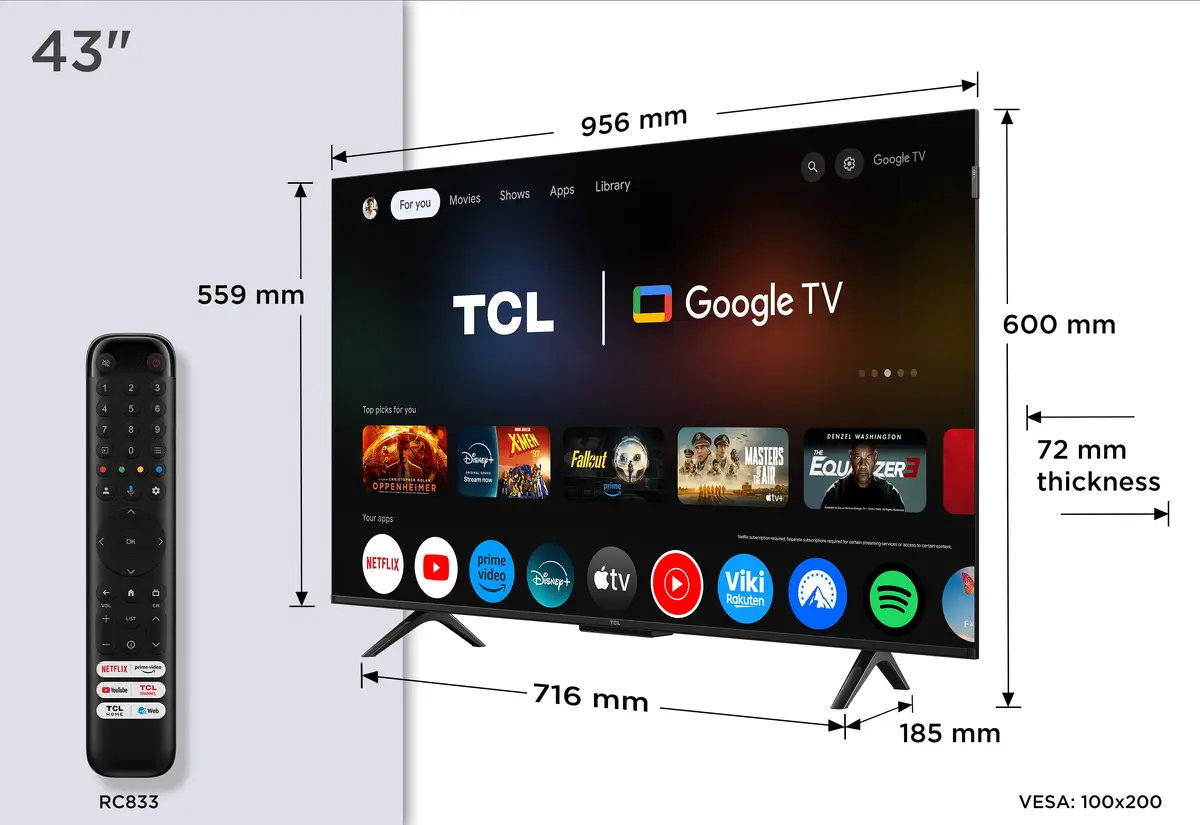 Телевизор TCL P7K Photo 2