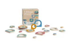 Board game BS Toys 3 Shape Memo — puzzle memory game for ages 5+