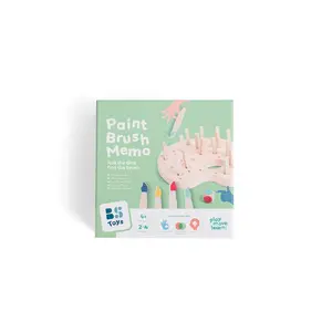 BS Toys activity game Paintbrush Memo — children’s memory matching board game, washable paintbrush component