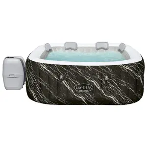Inflatable Hot Tub Bestway Lay-Z-Spa Hollywood Energy-Efficient Luxe AirJet 4–6 persons, 180×180×66 cm, 778 L, LED lights