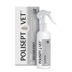 Антисептический спрей JM Sante Polisept Vet Silver Pro 200 мл — ветеринарный раствор для ран и кожи животных