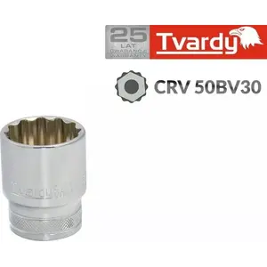 Socket 1/2" 15 mm GEKO T00143-15 hexagonal for nuts and bolts, durable steel, pack options 10/100