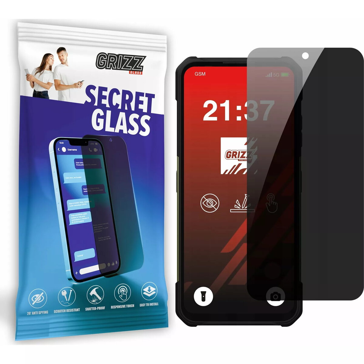Privātuma rūdīts stikls GrizzGlass SecretGlass priekš