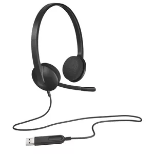 Logitech H340 Austiņas Vadu Birojs / zvanu centrs USB Type-A Melns