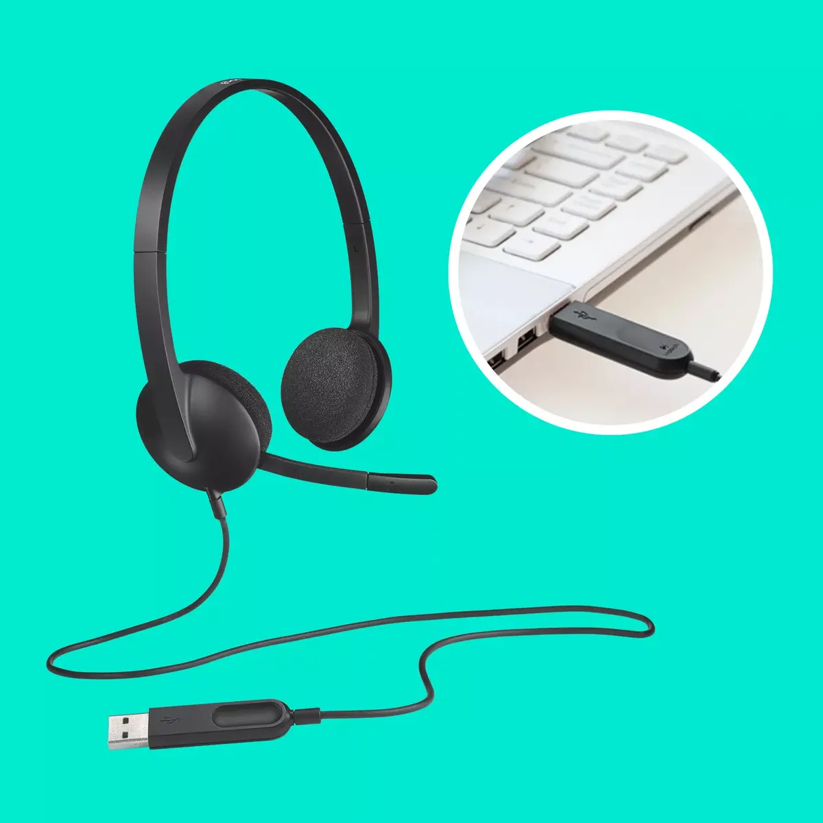 Наушники Logitech H340 Photo 13
