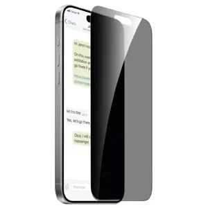 Защитное стекло PURO с приватностью для экрана и задней панели iPhone 16 Pro — 6,3" полупрозрачное, стойкое к царапинам (1 шт)