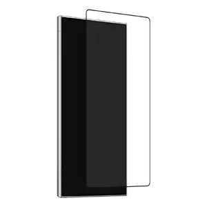 Clear tempered glass screen protector PURO for Samsung Galaxy S25 Ultra, 6.9", black frame, 1 pc