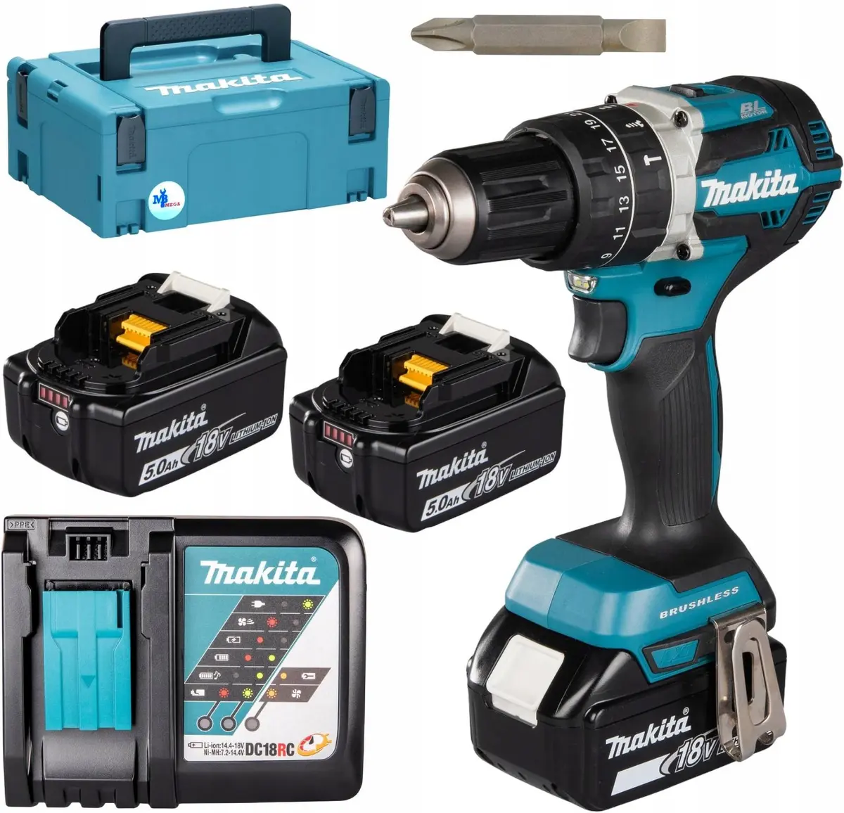 Skrūvgriezis Makita 18V DHP484RT3J 54/30Nm 3x5