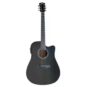 Electro-acoustic guitar V-tone VEAG1 CE BK 4/4 dreadnought cutaway, spruce top, mahogany plywood back & sides, onboard electronics