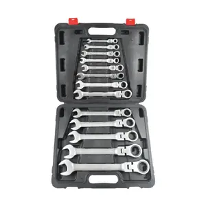 Silver SK-013-01 Combination Ratchet Joint Wrench Set 32 Pieces
