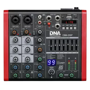 Аудиомикшер DNA CM4-DSP USB MP3 Bluetooth — 4-канальный микшер с DSP и USB