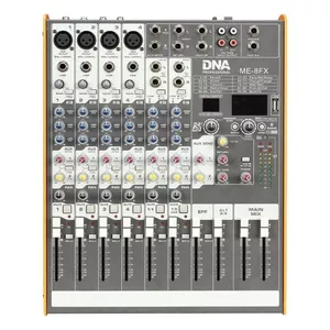 Audio mixer DNA ME-8FX — 8-channel mixer with USB and Bluetooth