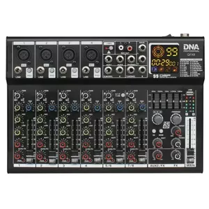 Audio Mixer DNA QFX8 8-Channel Analog Mixer with Bluetooth