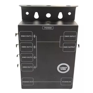 DMX Splitter Light4Me XSPLIT 4 — 1 input to 4 isolated outputs for DMX512 signal distribution